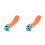 2Pcs Universal Foldable Scooter Comfortable Orange Saddle 1