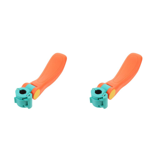 2Pcs Universal Foldable Scooter Comfortable Orange Saddle