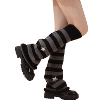 Scaldamuscoli da ragazza Lolitas, maniche a campana in maglia a stella, calzini gotici larghi con polsino alla caviglia, copriscarpe per uniforme JK