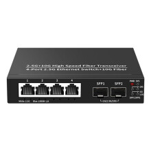 Commutateur Ethernet 2,5G, 4 ports, 2500 Mbps, 2 ports, emplacement SFP+ 10G, hub domestique/laboratoire, répartiteur Internet, prêt à l'emploi