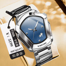 Montre homme analogique Ă quartz en acier inoxydable avec date