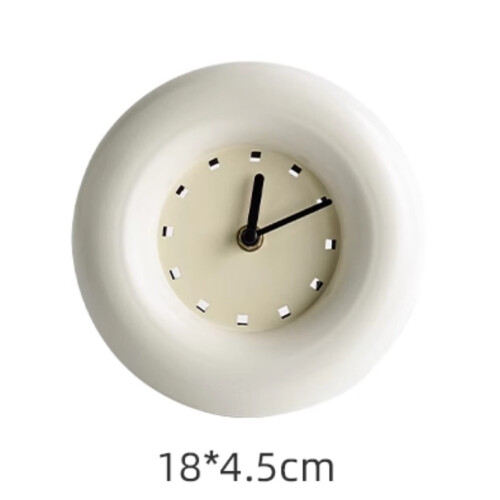 Modern minimalist small round wall clock with desktop decoration silent 1