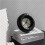 Modern minimalist small round wall clock with desktop decoration silent 4
