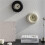 Modern minimalist small round wall clock with desktop decoration silent 5
