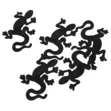 5Pcs Delicate Black Multi Function Iron on Clothes Patches for Jackets and Backpacks