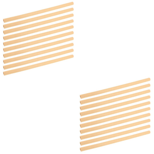 20Pcs Durable Bamboo Bee Tubes Beige Replacement Nesting Tubes