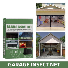 Garage Insect Net, Seamless Retractable Portable Mosquito Net For Garage Doors, Easy Installation