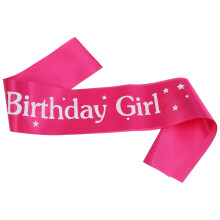 3St Roze Verjaardagslint Adornment Sash Party Favor Accessoire