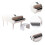 Small Space Piano Model White 1 Set 1