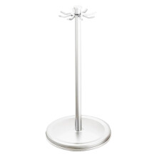 Soporte giratorio para utensilios con 8 ganchos, rotación de 360, blanco.