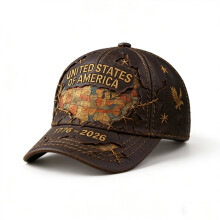 Gorra de béisbol con bandera y águila de EE. UU. por el 250 aniversario