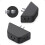 Outlet Extender Angled 3-Way Black 3 AC Sockets 1