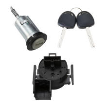 Cilindro de cerradura de interruptor de encendido de automóvil, reemplazo 0914861 0913654 9115863 9317298 90512001 Cilindro de cerradura con 2 llaves