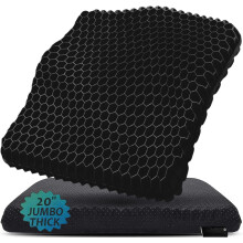 Almofada de gel de 50 cm para assento, ideal para longos períodos sentado (e espessa) - Almofada para cadeira de escritório - Almofadas para -