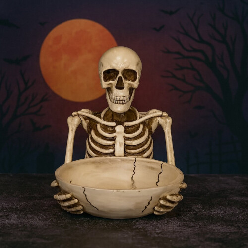 Δίσκος αποθήκευσης σκελετών THOPBPRK για το Halloween – Πιατέλα με καραμέλες σε σχήμα