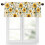 Cortina de Girassol Estilo Fazenda 42x12 polegadas com Filtragem de Luz 1
