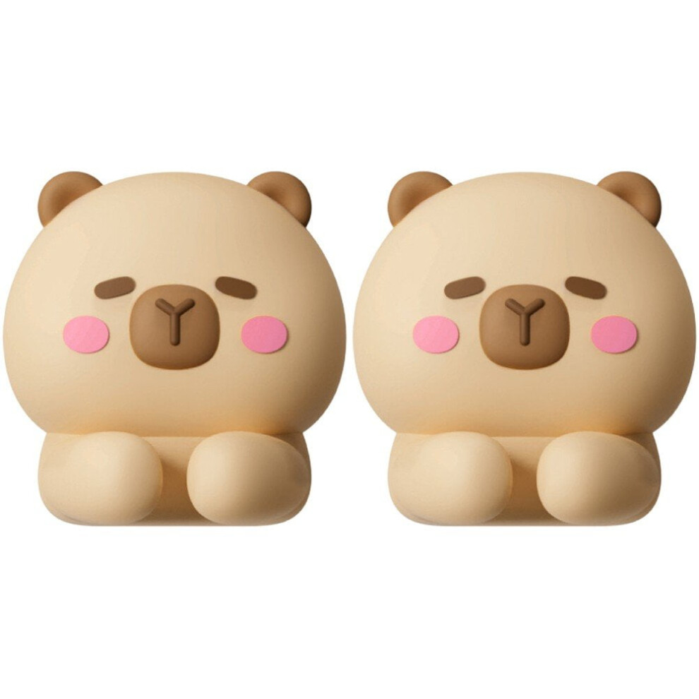 Cord Clip 2Pcs Capybara Wire Management Organizador Silicone Organizer Winder Office Desktop Phone Usb Cable Holder (Single) 9551475054988
