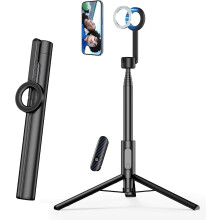 SEAJIC Handy-Stativ für 64" Selfies mit Fernbedienung und Klingelton, automatisches Pop-up-Reisestativ für Handy-Videoaufnahmen/Fotografie/Vlogging