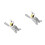 2Sets Silver Metal Gate Lock with Automatic Latch for Fence Door 1