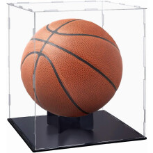 Vitrina acrílica para baloncesto con soporte