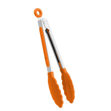 Pinze da barbecue da 21,4 cm, in acciaio inossidabile con punte in nylon resistenti alle alte temperature, compatibili con la cottura e la