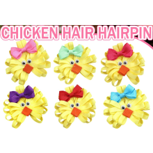 6 fermagli per capelli a forma di pulcino per decorazioni pasquali per ragazze, accessorio per capelli a forma di pulcino primaverile fatto a mano,