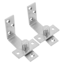 Bisagras para puertas de acero inoxidable, silenciosas, de diseño moderno y minimalista, ideales para espacios comerciales.
