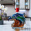 Eagle Whisky Decanter Glass Bottle 3D Hawk Head 1