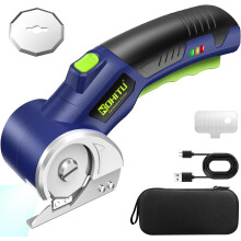 Siosúr Leictreach Gan Sreang 4V, 3000mAh, Solas LED, le haghaidh Cairtchlár, Fabraic, Cairpéad, Plaisteach, Leathar—Ag luí le luchtairí 4V