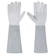 Gants de jardinage en peau de mouton, isolés et respirants, à manches longues