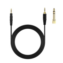 Headphone Cable Replacement For DJ1200 Headphones 3.5mm and 6.35mm Gold Plated Adapters Enhances Sound