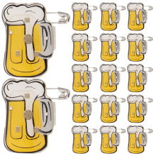 300Pcs Lightweight Yellow Beer Mug LED Party Badge for Bars