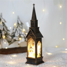 Weihnachtslichterhaus-Windlicht – Kreatives Kerzen-Nachtlicht, festliche Tischdekoration, niedlicher Weihnachtsschmuck für Zuhause und Büro