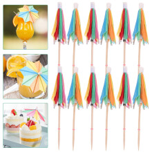 50pcs Appetizer Picks Paper Multi Food Pick Pool Tropical Themed Events