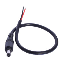 AntiDrop 5,5 x 2,1 mm ladekabel med roterende lås for mobile harddiskkabinetter og elektronikk, 18AWG