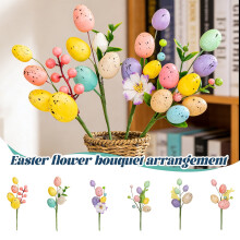 Branche décorative artificielle en forme d'œuf de Pâques, 10 cm (3,94 pouces)