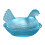 Chicken-shaped candy dish with lid 3x3x5 in blue 1