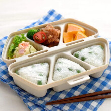 6-in-1 Triangle Sushi Onigiri Mold, Food-Grade & Collapsible, Makes 6 Triangular Onigiri at Once – Compatible with Rice Cookers