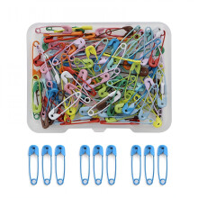 Pack of 150 Safety Pins,19 mm Rust-Resistant Safety Pins with Transparent Cover,Silver Durable Safety Pins for Crafts,Sewing and Jewelry Making