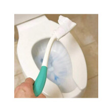 1 stk. toiletkludevisker selvhjælp badeværelsesbundkludevisker til ældre og gravide med lang rækkevidde og komfortkludevisker