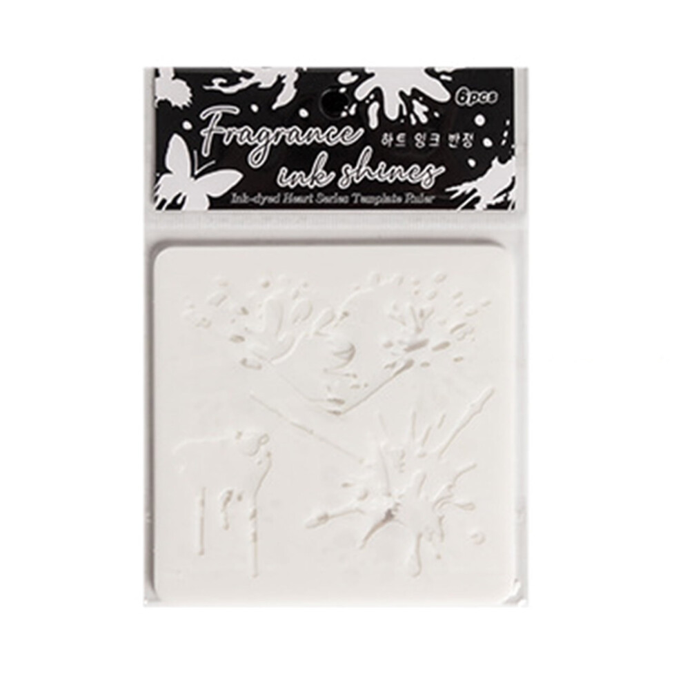6 Pcs Heart Drawing Templates Inks Dots Stencils Painting Stencils For School Projects And Creative Journaling 9340959143443