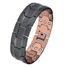 Magnetarmband aus reinem Kupfer mit dreifachem Magneten für Herren