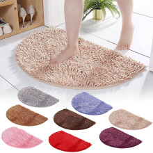 Halbrunde, wasserabsorbierende, rutschfeste Fußmatte, 35 x 50 cm – für Badezimmer, Eingangsbereich, Schlafzimmer, Toilette (1 Stück)