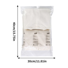 Vacuum Compression Storage Bag – No Pump Needed, Roll-Up Reusable Space Saver for Clothes & Blankets, Airtight & Water-Resistant, Travel & Home Use