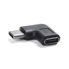 Cuibheoir Uillinn In-athraithe USB C, Lúbadh 90 Céim, Aistriú Sonraí Tapa 10Gbps, 5A Reatha, Il-Ghléasanna Dubh
