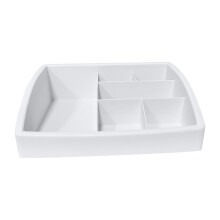 Organisateur de maquillage de bureau multifonctionnel avec séparateur de tiroir, boîte de rangement cosmétique multi-compartiments pour
