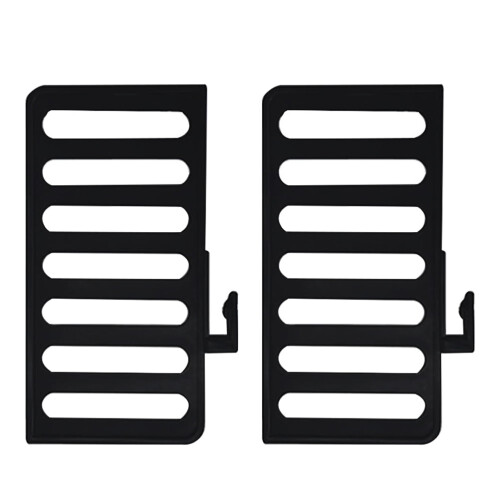 Divisorio organizer per scarpiera in plastica nera (2 pezzi)