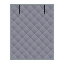 Winter Cotton Window Cover – Grey Foldable, Checkered Embroidered Curtains, Machine Washable, Sizes 26"x38" to 47"x63"