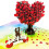 Lesbian Love Tree Pop-Up Greeting Card 3D 1