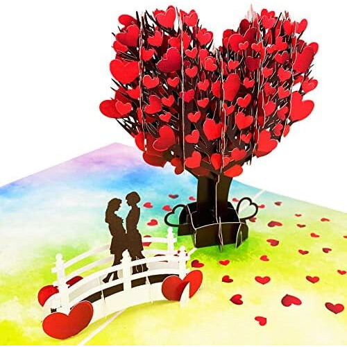 Lesbian Love Tree Pop-Up Greeting Card 3D